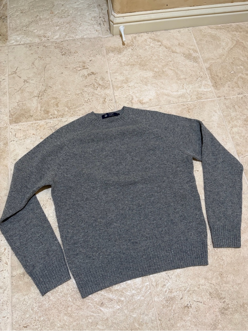 Men’s J.Crew Gray Lambswool Knit Sweater